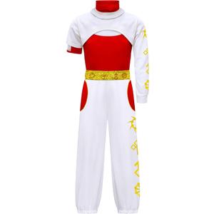 Zombies Girls Costume Kids Nova Halloween Cosplay Cheerleader Skirt Dress Uniform Uniform Set for 3-12 (8-9years/140)