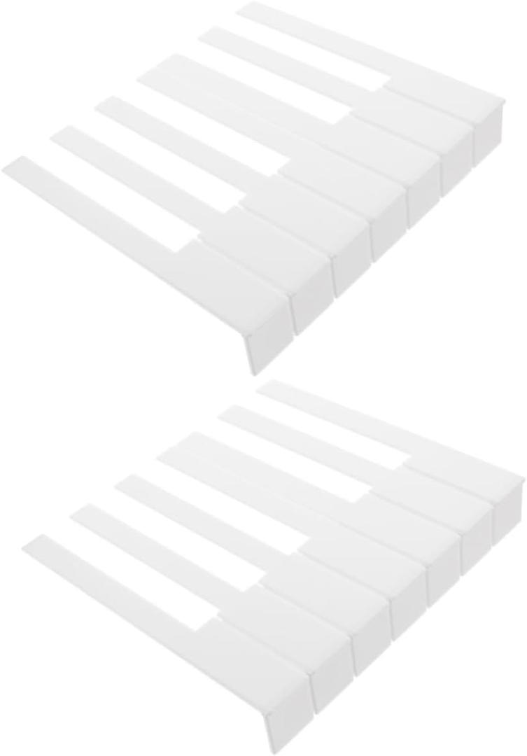 SUPVOX 52Pcs piano white piano key caps key veneers board new s board board accessories tops matte Instrument supplies Acrylic