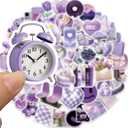 3 x 50PCS Aesthetic Purple Stickers for Water Bottle, Cute Aesthetic Stickers for Teens,Waterproof Vinyl Decals for Laptop Journal Scrapbooking Party Favors (Aesthetics P)