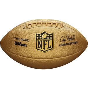 WILSON The Duke NFL Metallic Edition Football - Official Size, Gold