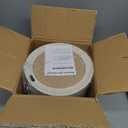 URALFA Motion Sensor Trash Can with Lid, Bathroom Garbage can, Small White Wastebasket Touchless Trash Bin with Legs, Automatic Trashcan for Toilet, Bedroom, Office, 1.8 Gallon, White