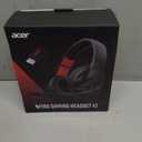 acer Wireless Gaming Headset, PS5 Headset with 2.4GHz for Ps5, Ps4, PC, Switch, Bluetooth 5.3 + 100Hrs Gaming Headphones with Noise Canceling Mic for Laptop, Mobile, Mac, 50mm Drivers (Red)