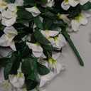 2Pcs Artificial Bougainvillea,Spring Long Trailing Vines for Front Door Porch Used for Dining Table Center, Wedding Parties, and(White)