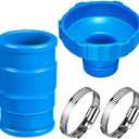 2 Set Pool Vacuum Hose Adapter Kit Compatible with Intex Adapter B,Pool Skimmer Hose Connector Replacement Hoses Adapter with Clamp for Above Ground Swimming Pool Vacuum Surface Skimmer Small Strainer