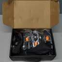 Retractable Ratchet Straps(4 PK)- 1 Inch x 10 Feet (1,650lb Break Strength)-Self Retracting Tie Down Straps for Motorcycle, ATV, Truck, Cargo, Appliance & More -Black + 4 PK Soft Loops