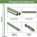 48 inch Garden Stakes 4ft 25 Pack Tomato Stakes Plant Sticks with 100 Ties