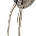Delta 4-Setting In2ition 2-in-1 Dual Shower Head with Clarifi Standard Shower Filter Attachment, Brushed Nickel Shower Head with Filter, SpotShield Brushed Nickel 7SF110BSN