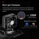 PCCOOLER CPU Air Cooler with Digital Display, Non-RGB Version, 4 Heat Pipes, High-Performance Quiet Tower Cooler, LGA 115X/1200/1700/1851, AM4/AM5 (CPS RT400 Digital BK)