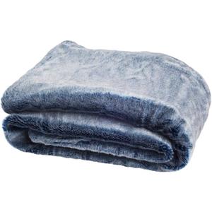 Fleece Throw Blanket 125in x 155in, Blue