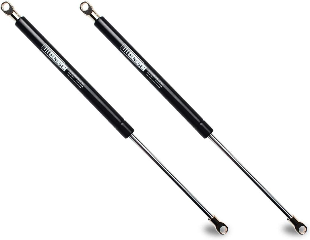 2PCs Universal Gas Charged Lift Supports Spring Struts Shocks Dampers Force 100 Lbs/445 N Per Prop, Force Per Set 200 Lbs/896 N, Extended Length 20 inches C16-08054