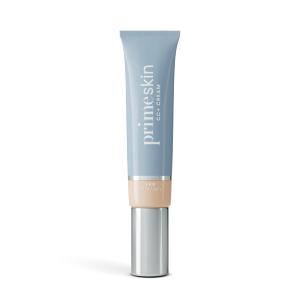 PrimeSkin CC+ Cream for Mature Women  Lightweight Liquid-to-Powder Foundation  Blurs Pores & Covers Age Spots  Crease-Free, Hydrating & Soft-Matte Finish for Sensitive Skin (Fair)