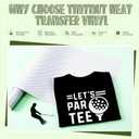 Tintnut White Golf HTV Vinyl Roll-12 x5ft Patterned Iron on Vinyl for T-Shirts Clothing Bags Heat Transfer Vinyl for All Cutting Machine