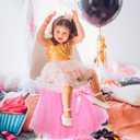 Timgle 12 Set Pink Tutu Chair Skirt Bulk, Baby Shower Party Decorations, Throne Chair Decorations with Sash Bow for Party Wedding Baby Shower Birthday Supplies(Pink)