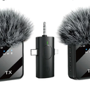 Wireless Microphones, 3 IN 1 Lavalier Microphone with Noise Cancellation 3.5 mm Microphone 2 Pack Mini LED Display Mic for Interview, ASMR, Video and Podcasting, MUSICAL INSTRUMENTS, Mounts