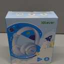 iClever BTH22 Kids Bluetooth Headphones, 60H Play Time, USB C Fast Charging, Bluetooth 5.4, AUX Cord,Safe Volume 74/85 dBA,Toddler Headphones for iPad/Tablet/Travel/School, Blue