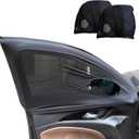 Car Front Window Shades, OUTTDID 2 Pack Side Window Sun Shades, Stretchy Mosquito Net Cover Fit Cars SUVs - Up to 31.5x49.6