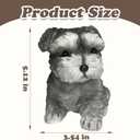 Big taba Squishy Dog, Cute Squishy Dog Stress Relief Toy for Adult/Kids, Handmade Soft Chenery Design, Perfect Squeeze Toys Gift for Relaxation and Fun (6Big Schnauzer)