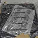 SUPEASY 6 Tier Desk Organizer with 4 Pen Holders, Mesh Paper Organizer Letter Tray with Handle, Desk Organizer Tray File Organizer for A4 File Folder, Black