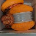 Interactive Dog Toys, Random Path Electric Automatic Moving and Rolling Dogs Toy with Rope for Small Medium Large Dogs, Motion-Activated Dog Stimulation Toy for Boredom Relief (Orange)