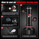 Upgraded Heavy Freestanding Punching Bag for Adults Teens, 70 Standing Punching Bag Kicking Bag Heavy Bag, Women Men Kickboxing Bags for Training MMA Fitness Home Gym