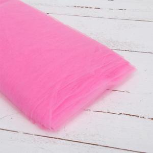 Threadart Premium Soft Tulle Bolt - 54" by 20 Yards (60 ft) Fabric - For Wedding, Parties, Costumes, and Decoration - Hot Pink
