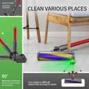 2 x Vacuum Cleaners Parts for Dyson V7 V8 V10 V11 V15, Roller Brush Power Head Replacement with Green LED Light, Motorhead Hardwood Floor Attachments for Vacuum (D025)