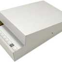 Paper Mart Letterhead Boxes for Small Businesses, Storage Box for 8  x 11 Paper, Bulk Pack of 100, Cardboard Two-Piece Fold Up Packaging