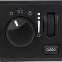 CCIYU Headlight Switch for Dodge Dakota 2005-2010,for Mitsubishi Raider 2006, for Ram 1500/2500/3500 Pickup 2006-2009 Cargo Lamp Dimmer Switch Replaces 56049636AC 56049636AD