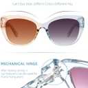 LADEESSE Reading Sunglasses for Women - Stylish Bifocal Sunglasses with Readers Built-in - UV400 Protection - 2 Pack, +2.25