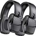 Link Dream 2Pack Ear Protection, NRR 35dB Hearing Protection Noise Canceling Ear Muffs Adjustable Headband for Shooting