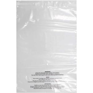 200 Count 14x20 Inch Self Seal Clear Poly Bags with Suffocation Warning for Packaging Clothing, Decorative Wrappers and More with Permanent Adhesive (1.5mil)