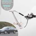 Rear Left Driver Side Power Window Regulator with Motor Assembly Compatible for Honda Accord 2003-2007 Replacement 72750-SDA-A01, 72750-SDC-A01, 748-044
