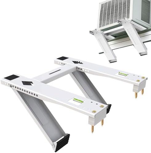 gulrear Window Air Conditioner Support Bracket with 2 Arms Heavy Duty AC Support for Window Unit Install kit Up to 200 lbs Hold 5000-22000BTU Unit Window AC Mount