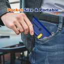 100x-250x Pocket Microscope for Kids Adults, Protable Handheld Miniscope, Mini Microscope Kit for Kids Adults Home School Lab Biology Science Education, Blue