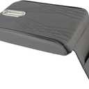 PU Leather Memory Foam Armrest Box with Storage Bag,Car Center Console Armrest Pillow,for Talisman Clio 4 Megane 2 Fluence Kangoo Tondar Nema (grey)