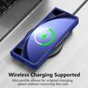 for Galaxy Z Flip 4 Case, Matte PC Case for Women Men Girls Boys Drop Protection Shockproof Slim Thin Cute Cover for Galaxy Z Flip 4, Blue 10.12