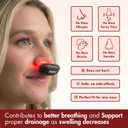 Original NoMore Red Light Therapy for Nose LED Nasal Device for Dry Nose & Sinus Comfort, No More Colds, USB-Rechargeable Light Therapy