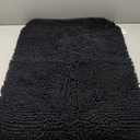 OLANLY Bathroom Rugs 30x20, Extra Soft Absorbent Chenille Bath Rugs, Rubber Backing Quick Dry, Machine Washable Bath Mats for Bathroom Floor, Tub and Shower, Home Decor Accessories, Black