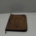 ELIZO Leather A5 Portfolio Padfolio Folio A5 Notebook Journal Cover Planner Binder Small Mens Business Work Folder Organizer (Grizzly)