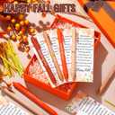 48 Set Thanksgiving Thank You Gifts Set Happy Fall Ballpoint Pens Bulk Fall Party Favors Gifts Pens with Autumn Greeting Cards for Employee Coworker Office Supplies