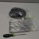 50Pcs Garden Stakes Staples + 50Pcs Gasket, Bakulyor 6 Inch Lawn Landscape Staples 11 Gauge U Shaped Galvanized Landscape Pins, Heavy Duty Yard Ground Pin for Weed Barrier Sod Fabric Decorations - 6"