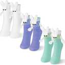 3 Pairs Easter Magnetic Holding Hands Socks, Funny Bunny Crazy Socks Mid-Tube Socks, Novelty Easter Gifts for Basket Stuffers