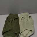 IECOii 2 Pack Fleece Sweaters for Dogs Boy Girl - Warm & Stretchy, Fall & Winter Coats for Small Breeds, Soft & Cozy Dogs Fleece Sweaters for Indoor Outdoor(Size M, Light Green & Army Green) (Medium(Chest Girth: 15.0"))