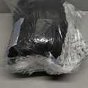 Dog Bed Kennel Pad Washable Anti-Slip Crate Mat for Small Dogs and Cats (24-inch) (White-black rose swirl)