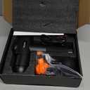 TOLOCO Massage Gun, Deep Tissue Back Massage for Athletes for Pain Relief, Percussion Massager with 10 Massages Heads & Silent Brushless Motor, Valentines Day Gifts for Him Her, Black