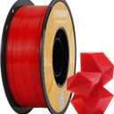 Kingroon High Speed PETG 3D Printer Filament 1.75mm, 3D Printer Rapid Filament for 30-600mm/s Hyper Printing Filament, Dimensional Accuracy +/- 0.03 mm, 1kg Plastic Spool(2.2lbs) (Red)
