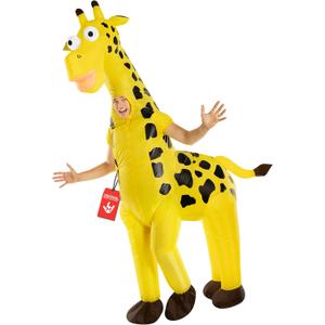 Morph Inflatable Giraffe Costume, Giraffe Costume For Adults, Blow Up Giraffes Costume, Halloween Costumes For Men, Halloween Costumes For Adults
