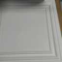 Landical 50 Pcs White 2 x 2 ft PVC Plastic Drop Ceiling Tiles 24 x 24 x 0.8 Inch Ceiling Panels Decorative Cover for Office Bathroom Living Room Bedroom