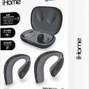 Bytech iHome XT-42 True Wireless Bluetooth In-Ear Earbuds, Black, HMAUBE238BK