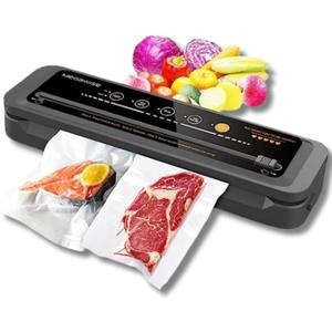 MegaWise Powerful and Compact Vacuum Sealer Machine One-Touch Automatic Food Sealer